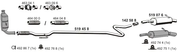 Изпускателна система ERNST               