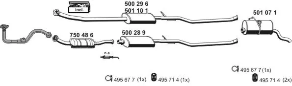Изпускателна система ERNST               