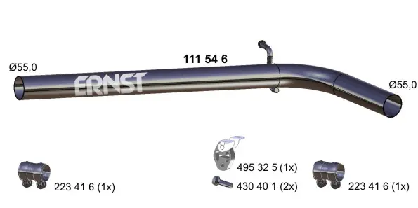 изпускателна тръба ERNST               