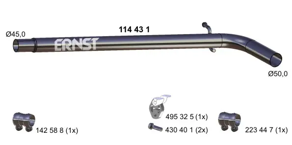 изпускателна тръба ERNST               