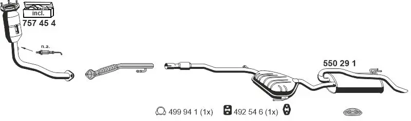 Изпускателна система ERNST               