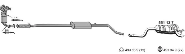 Изпускателна система ERNST               