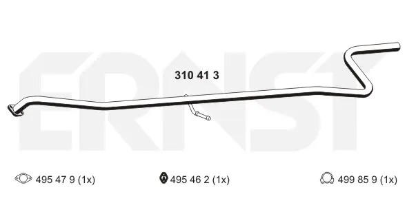 изпускателна тръба ERNST               