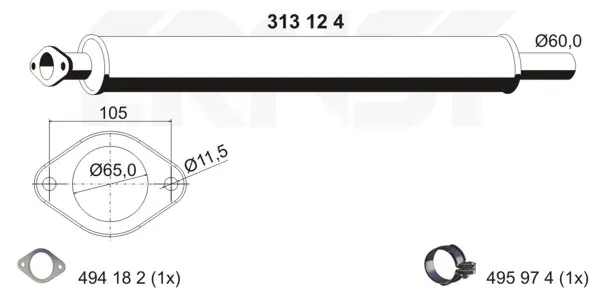 предно гърне ERNST               