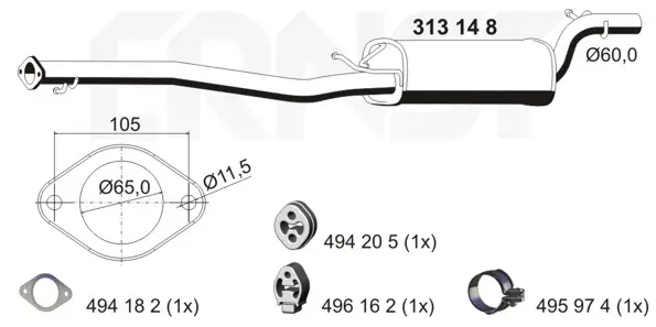 средно гърне ERNST               