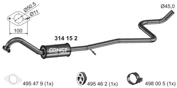 средно гърне ERNST               