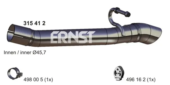 изпускателна тръба ERNST               