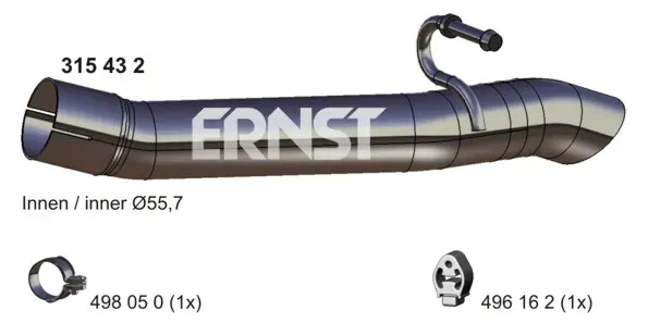 изпускателна тръба ERNST               
