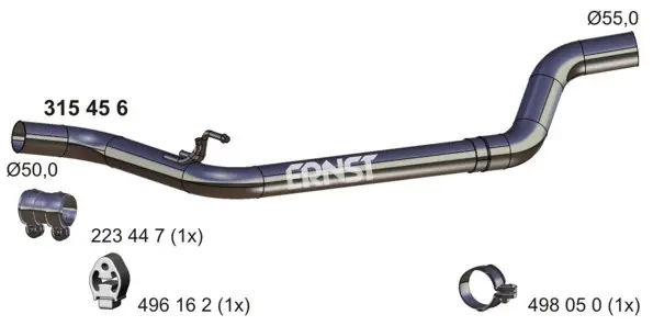 изпускателна тръба ERNST               