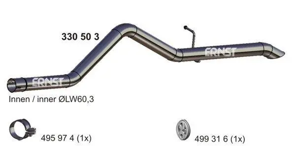 изпускателна тръба ERNST               