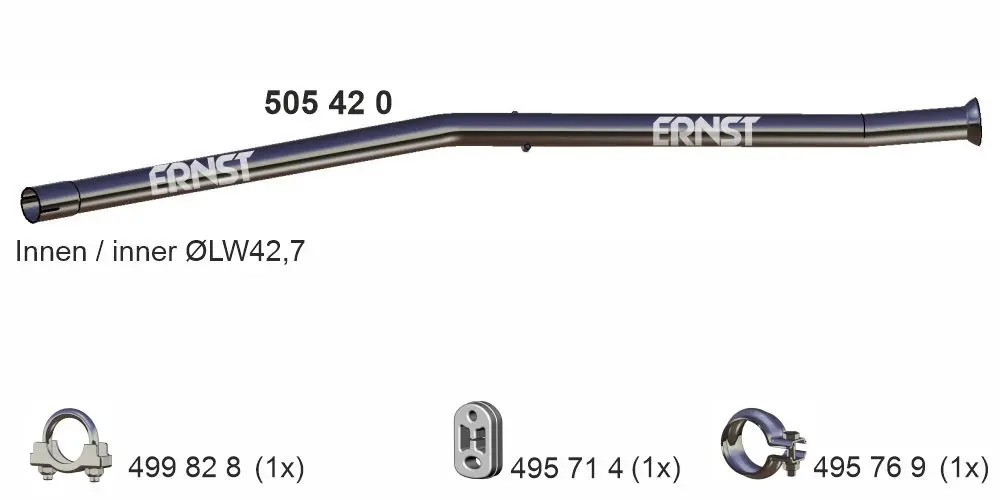 изпускателна тръба ERNST               