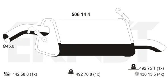 крайно гърне ERNST               