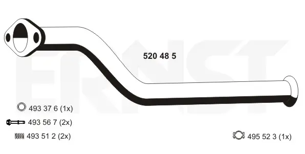 изпускателна тръба ERNST               