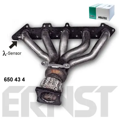 колектор (дъга), изпускателна система ERNST               