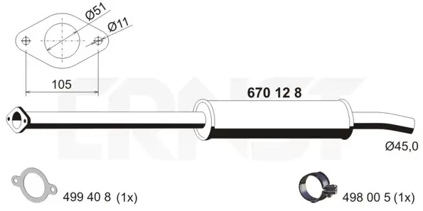 предно гърне ERNST               
