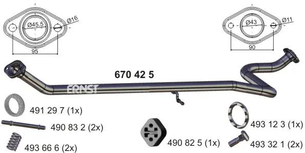 изпускателна тръба ERNST               