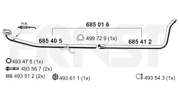 изпускателна тръба ERNST               