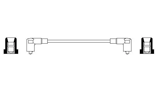 Запалителни кабели за Volkswagen TRANSPORTER II (бордова) платформа/ шаси 1.6 0 356 904 075 BOSCH               