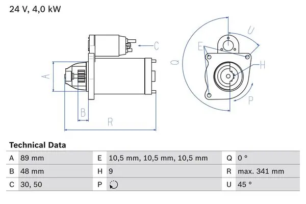 стартер BOSCH               