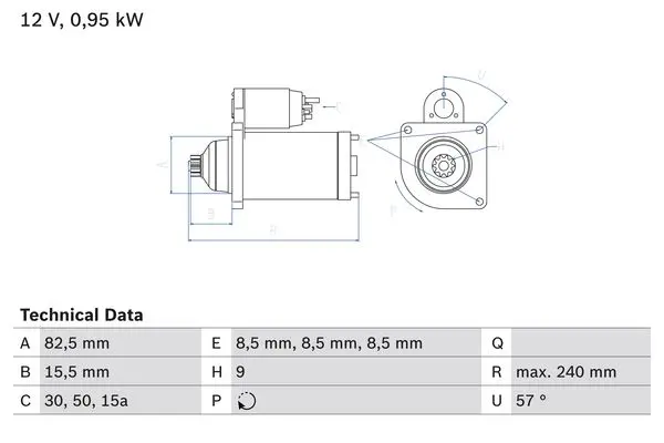 стартер BOSCH               