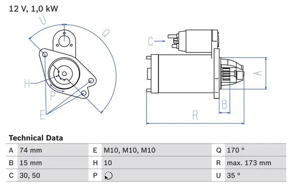 стартер BOSCH               