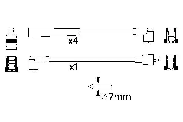 комплект запалителеи кабели BOSCH               