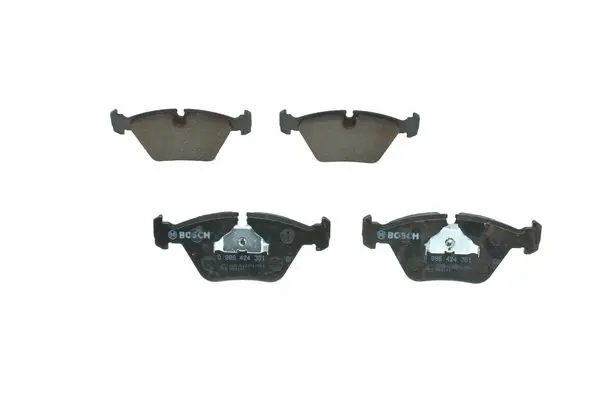 комплект спирачно феродо, дискови спирачки BOSCH               