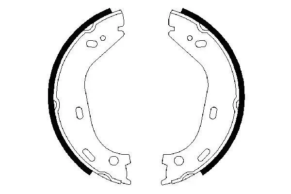 комплект спирачна челюст, ръчна спирачка BOSCH               