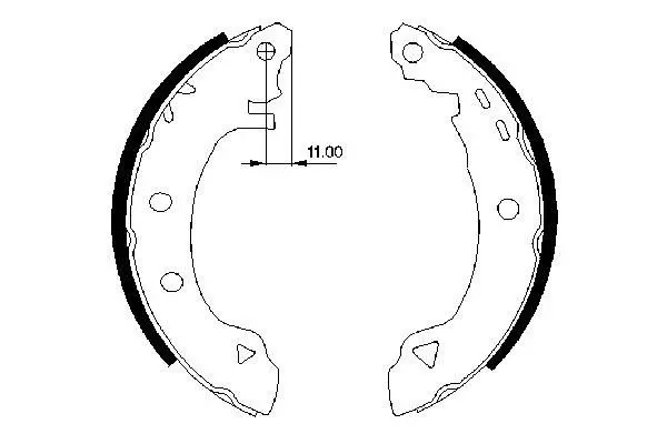 комплект спирачна челюст BOSCH               