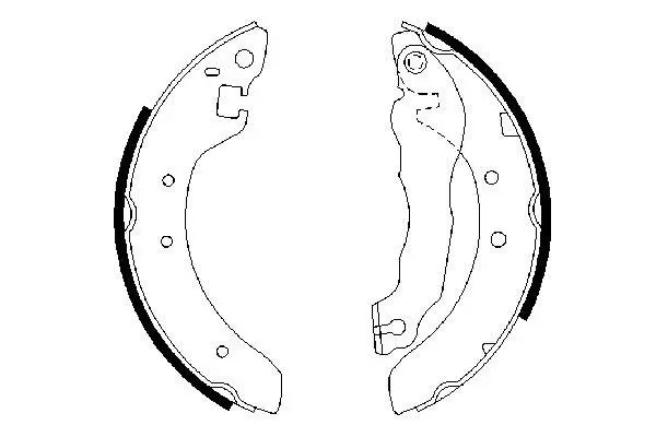 комплект спирачна челюст BOSCH               