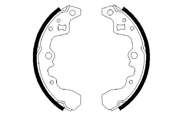 комплект спирачна челюст BOSCH               