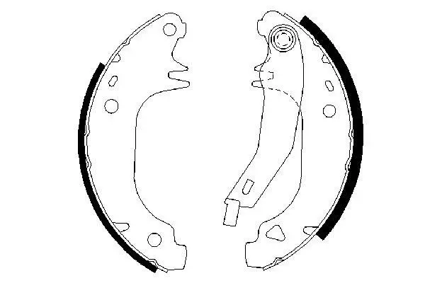 комплект спирачна челюст BOSCH               