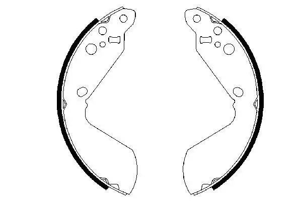 комплект спирачна челюст BOSCH               