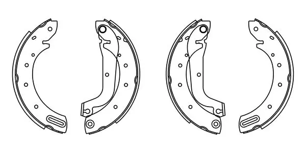 комплект спирачна челюст BOSCH               
