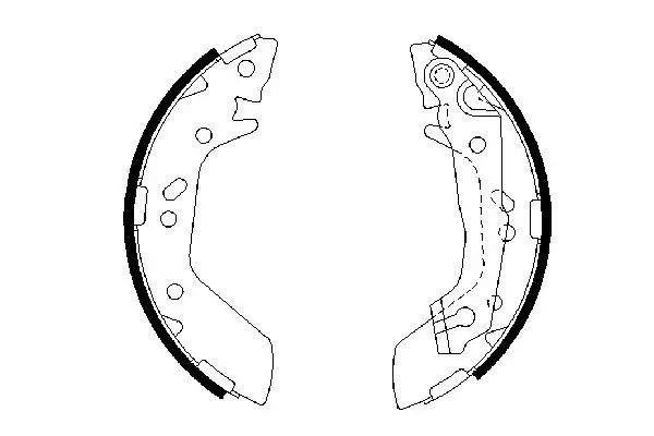 комплект спирачна челюст BOSCH               