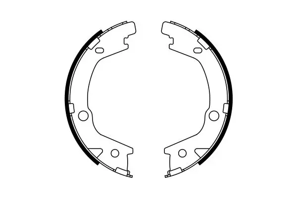 комплект спирачна челюст, ръчна спирачка BOSCH               