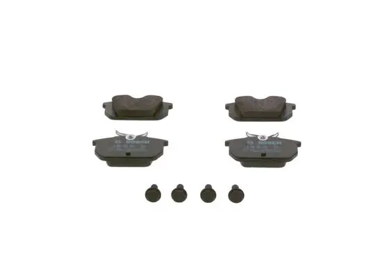 комплект спирачно феродо, дискови спирачки BOSCH               
