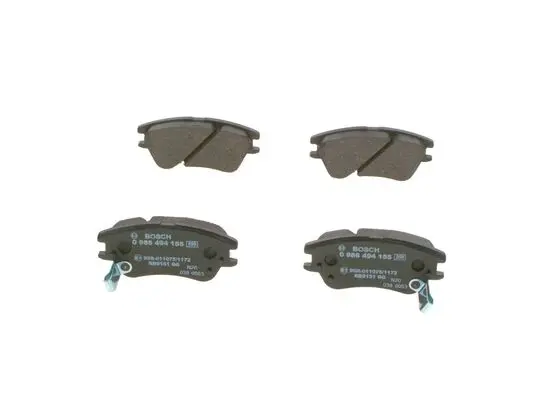 комплект спирачно феродо, дискови спирачки BOSCH               
