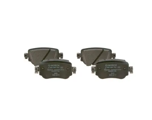 комплект спирачно феродо, дискови спирачки BOSCH               