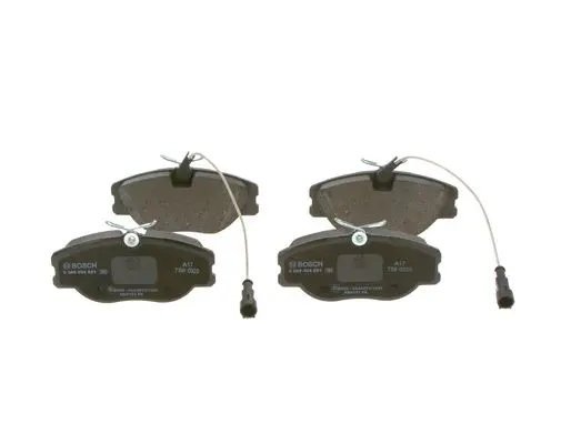комплект спирачно феродо, дискови спирачки BOSCH               