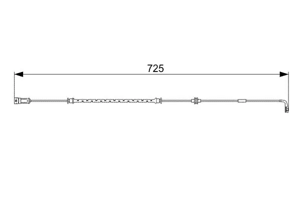 предупредителен контактен сензор, износване на накладките BOSCH               