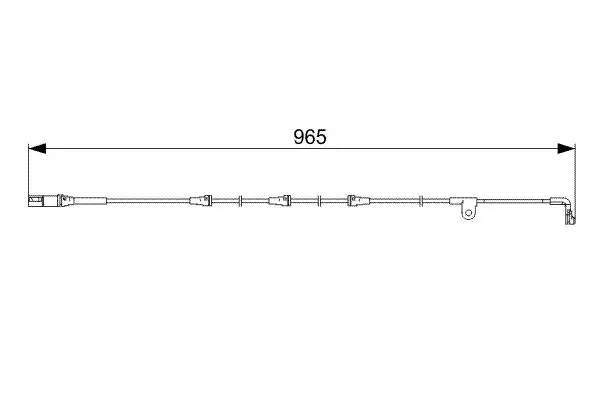 предупредителен контактен сензор, износване на накладките BOSCH               