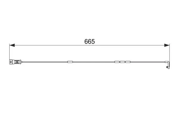 предупредителен контактен сензор, износване на накладките BOSCH               