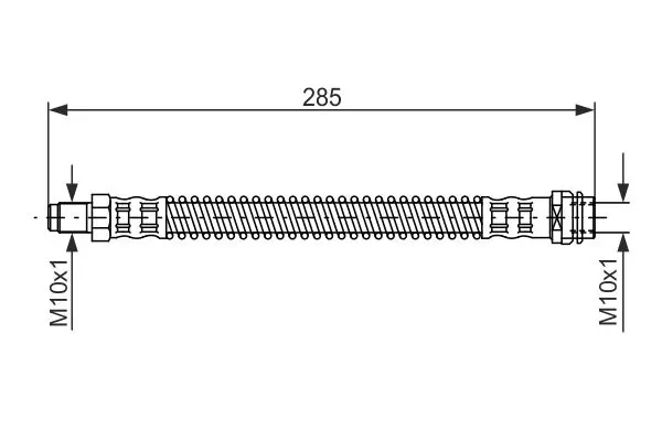 Спирачни маркучи за MERCEDES-BENZ E-CLASS (бордова) платформа/ шаси (VF211) E 220 CDI (211.608) 1 987 476 841 BOSCH               