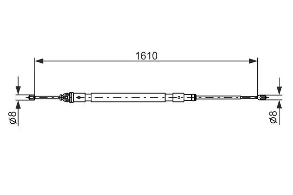 жило, ръчна спирачка BOSCH               