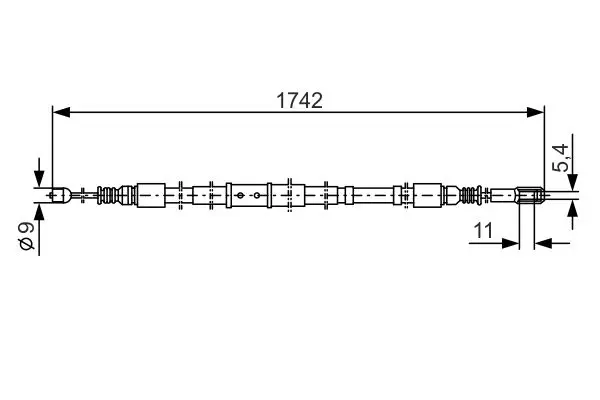 жило, ръчна спирачка BOSCH               