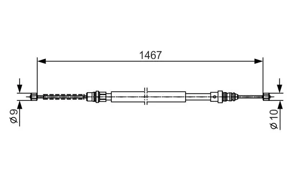 жило, ръчна спирачка BOSCH               