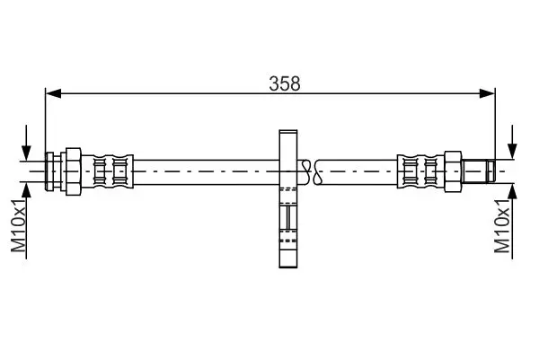 Спирачни маркучи за FIAT DUCATO (бордова) платформа/ шаси (244) 2.8 JTD 4x4 1 987 481 019 BOSCH               