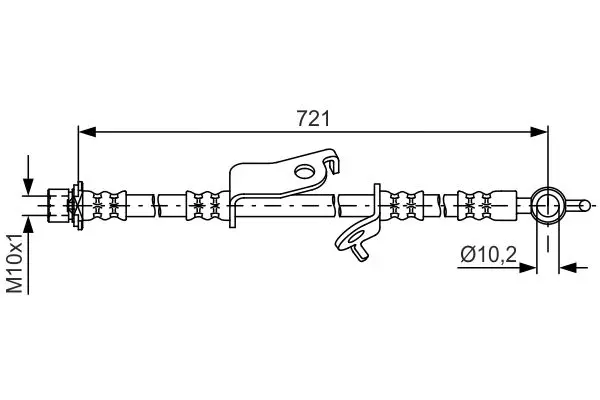 спирачен маркуч BOSCH               
