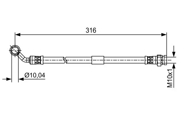 спирачен маркуч BOSCH               